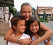 Renae, Patrick, and Debbie. Patrick looking Silly!
