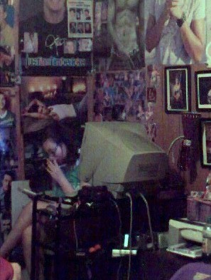 Me @ PC desk doin word searchin.